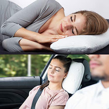 Carica l'immagine nel visualizzatore di Gallery, Cuscino da viaggio VOLAR | per collo in memory-foam | Bianco