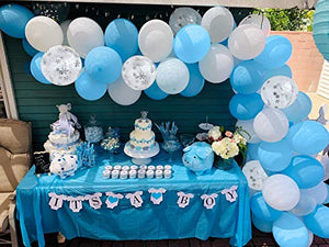 APERIL Palloncini Compleanno Blu e Bianchi Pallone Animale a Piedi...