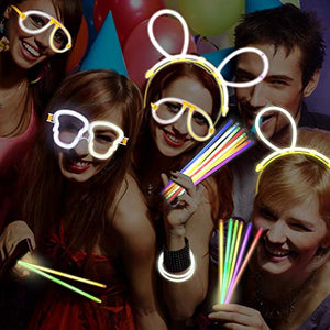 Yodeace Braccialetti Luminosi Fluorescenti Starlight 100 Pezzi Barre... - Ilgrandebazar