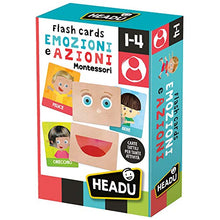 Carica l&#39;immagine nel visualizzatore di Gallery, Headu Flashcards Montessori Emozioni e Azioni, IT23103
