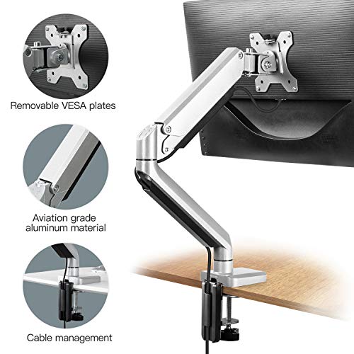 Braccio Per Monitor ErGear - Regolabile, Gas Spring, Per Schermi 13-32", VESA 100/75 - Foto 8