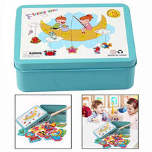 Carica l&#39;immagine nel visualizzatore di Gallery, LHKJ Magnetico Gioco di Pesca,Gioco Pesca in Legno per bambini,15 Pesci... - Ilgrandebazar