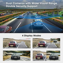 Carica l&#39;immagine nel visualizzatore di Gallery, Dash Cam, Abask Doppia Telecamera per Auto, 4 Pollici FHD 1080P Visione...