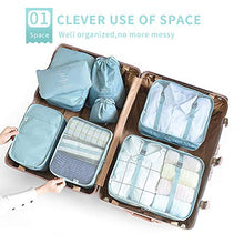 Carica l'immagine nel visualizzatore di Gallery, McNory Organizer Valigia Set di 8,Organizzatori da Viaggio Cubi di...