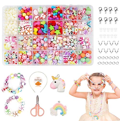 Coolba Perline Fai da Te per Bambini,Perline Braccialetti Bambini Kit... - Ilgrandebazar