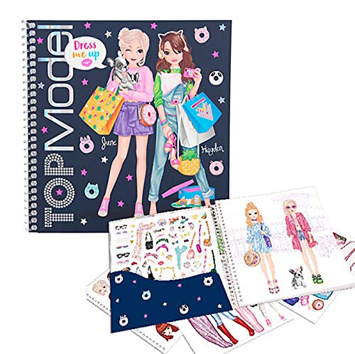 Depesche 10452 - Libro Adesivo TOPModel Dress Me Up, Multicolore - Ilgrandebazar