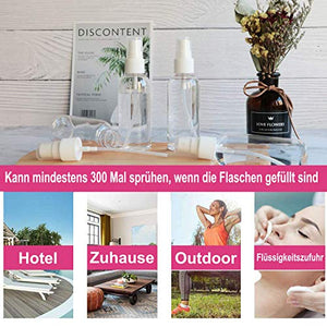 3 Pezzi (50 ML) Bottiglie Spray Trasparente Plastic Fine Nebbia Bottiglia...