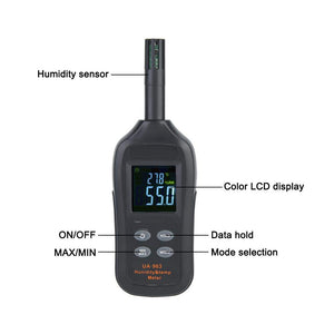 Igrometro termometro digitale, mini misuratore di temperatura psicrometro... - Ilgrandebazar