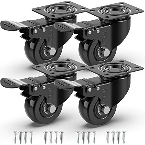 GBL - 4 Ruote Per Carrello 50mm | 200KG per mobili, Girevoli...