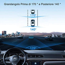 Carica l&#39;immagine nel visualizzatore di Gallery, WiMiUS Dash Cam Doppia Telecamera per Auto Screen 10 Pollici Full HD 1080P...
