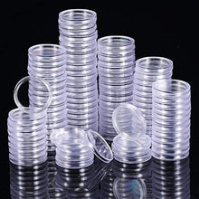 Carica l&#39;immagine nel visualizzatore di Gallery, Hicarer 25 mm Capsule di Monete Trasparente Rotondo Portamonete in Plastica... - Ilgrandebazar