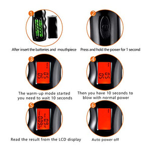 Yimidon Etilometro Portatile, Alcool Test Digitale Professionale con Schermo... - Ilgrandebazar