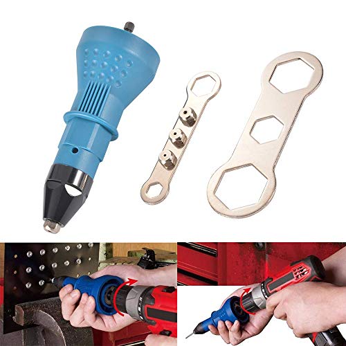 Rivettatrice Pistola rivetto Trapano adattatore Testa rivettatrice... - Ilgrandebazar