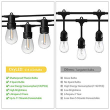 Carica l&#39;immagine nel visualizzatore di Gallery, Catena Luminosa Esterno,OxyLED 39 Metri Luci Natale Bianco Caldo-39m