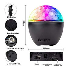 Carica l&#39;immagine nel visualizzatore di Gallery, BACKTURE Luci da Palco, Discoteca LED Bluetooth con Telecomando e USB...
