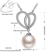 Carica l&#39;immagine nel visualizzatore di Gallery, Collana Donna, J.Rosée &quot;Perla con Cuore&quot; Argento 925 5A Zirconi Buon Regalo... - Ilgrandebazar