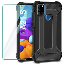 Carica l'immagine nel visualizzatore di Gallery, AROYI Cover Samsung Galaxy A21s + Pellicola Protettiva in Vetro Nero