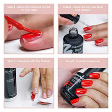 Carica l&#39;immagine nel visualizzatore di Gallery, Kit Semipermanente Unghie Professionale  6 Smalti Primer Base Top Ruby