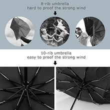 Carica l'immagine nel visualizzatore di Gallery, ECHOICE Ombrello Portatile Automatico Antivento, Pieghevole Nero