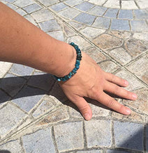 Carica l&#39;immagine nel visualizzatore di Gallery, braccialetto REGIME riduzione dell&#39;appetito APATITE BLEUE pietra... - Ilgrandebazar
