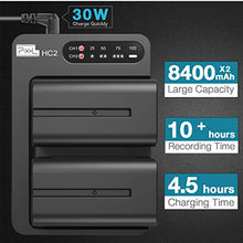 Carica l&#39;immagine nel visualizzatore di Gallery, NP-F970 - Batteria e caricabatterie (doppio canale 30w Quick Charger), Pixel...