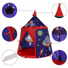 Carica l&#39;immagine nel visualizzatore di Gallery, SONGMICS Tenda da Gioco Castello con Astronavi per Ragazzi e Bambini, rosso - Ilgrandebazar