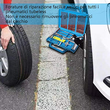 Carica l'immagine nel visualizzatore di Gallery, QUNNIE 22pcs Kit di Riparazione Pneumatici, Strumenti di Riparazione Pneumatici Pesanti e Set di Riparazione Pneumatici per Auto, Moto, Camion, ATV, Trattore, Camper, SUV, Jeep,