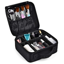 Carica l&#39;immagine nel visualizzatore di Gallery, Make Up Bag Professional Beauty Case da Viaggio Makeup Astuccio per M1, Nero