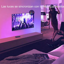 Carica l&#39;immagine nel visualizzatore di Gallery, Striscia di luci LED per TV, kit di retroilluminazione TV USB con telecomando, controllo APP sincronizzazione con musica, 5050 RGB Smart LED Bias Illuminazione per HDTV, PC (2 m per TV da 32 &quot;-60&quot;)