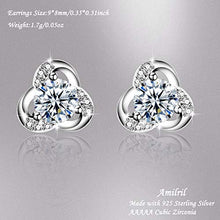 Carica l&#39;immagine nel visualizzatore di Gallery, Amilril Orecchini Donna, Argento Sterling 925 con Zirconi Cubici, Regali per... - Ilgrandebazar