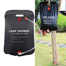 Carica l'immagine nel visualizzatore di Gallery, FEALING - Doccia solare da campeggio, 20 litri, per esterni, con Nero