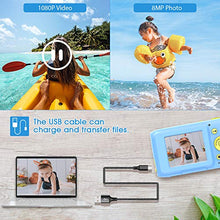Carica l&#39;immagine nel visualizzatore di Gallery, Fotocamera per Bambini Macchina Fotografica Subacquea Blu