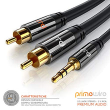 Carica l&#39;immagine nel visualizzatore di Gallery, CSL-Computer Primewire - 1m Cavo Jack RCA Stereo a Y - 1 x 3,5mm e 1,0m