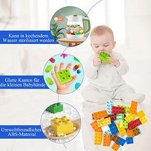 Carica l&#39;immagine nel visualizzatore di Gallery, ShineFinder Costruzione Grandi mattoncini, mattoncini costruzioni per bambini a partire dai 2 anni in su, con scatola di pietre, set per giochi creativi