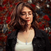 Carica l&#39;immagine nel visualizzatore di Gallery, Zysta Collana Unisex Donna Uomo in Acciaio Inossidabile con Pendente Argento