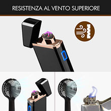 Carica l&#39;immagine nel visualizzatore di Gallery, Accendino Elettrico, USB Ricaricabile Antivento... - Ilgrandebazar
