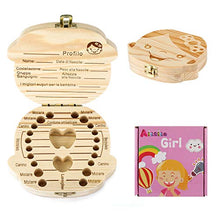 Carica l&#39;immagine nel visualizzatore di Gallery, Aitsite Denti box Scatola dei Ricordi per da Latte Bambina