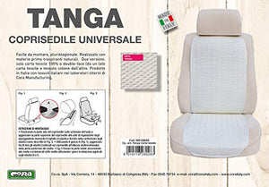 CORA 000128028 Tanga Coprisedili Auto, Carta Tessile