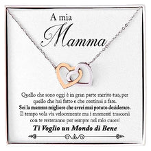 Carica l&#39;immagine nel visualizzatore di Gallery, NONNA PROFESSIONISTA Collana Donna A mia Mamma, Argento Idee Regali per lei per festa della mamma Compleanno o Natale - Cofanetto con DEDICA incluso (Finitura in Oro Rosa)