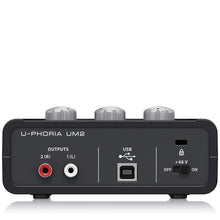 Carica l&#39;immagine nel visualizzatore di Gallery, Behringer U-PHORIA UM2  2 x 2 interfacce audio USB 2.0 Nero - Ilgrandebazar