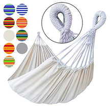 Carica l&#39;immagine nel visualizzatore di Gallery, GOCAN Amaca Doppia Brasiliana 2 Persone in Cotone Extra Large Beige