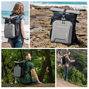 TARION XH Zaino Fotografico Trekking PC 15" Camera Reflex Grigio