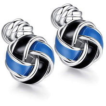 Carica l&#39;immagine nel visualizzatore di Gallery, HONEY BEAR Nodo Gemelli da Polso Uomo - Camicia Acciaio per Matrimonio... - Ilgrandebazar