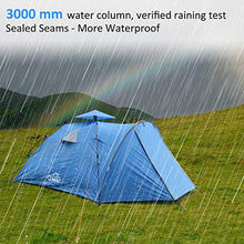 Carica l'immagine nel visualizzatore di Gallery, Qomolo Tenda da Campeggio per 3-4 Persone, Antivento e Impermeabile, Facile...