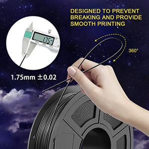 TPU 3D Printer Filament 1.75mm, Dimensional Accuracy +/- Black 1.75mm