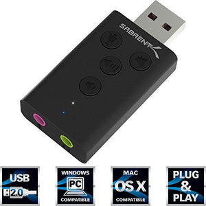 Sabrent Adattatore USB Audio Esterno Stereo per Windows e Mac. Plug & Play...