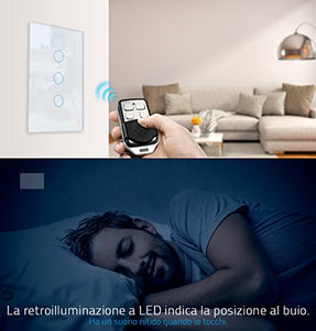 LIVOLO Wireless Remoto Interruttore della Luce con Indicatore LED Bianco
