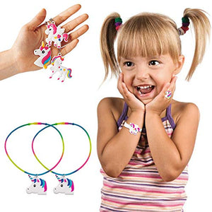 SPECOOL 32PCS Portachiavi Unicorno Bracciale, Anelli di Unicorno... - Ilgrandebazar