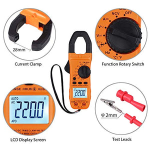 Proster Pinza Amperometrica Digitale Auto-Ranging TRMS 6000 Count 6000 - Ilgrandebazar