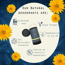 Carica l'immagine nel visualizzatore di Gallery, Deodorante stick naturale di ylang ylang e legno di cedro │ 70 ml. Vegano, senza plastica, biologico, cruelty free, per donne e uomini, prodotto artigianalmente e privo di tossine e alluminio